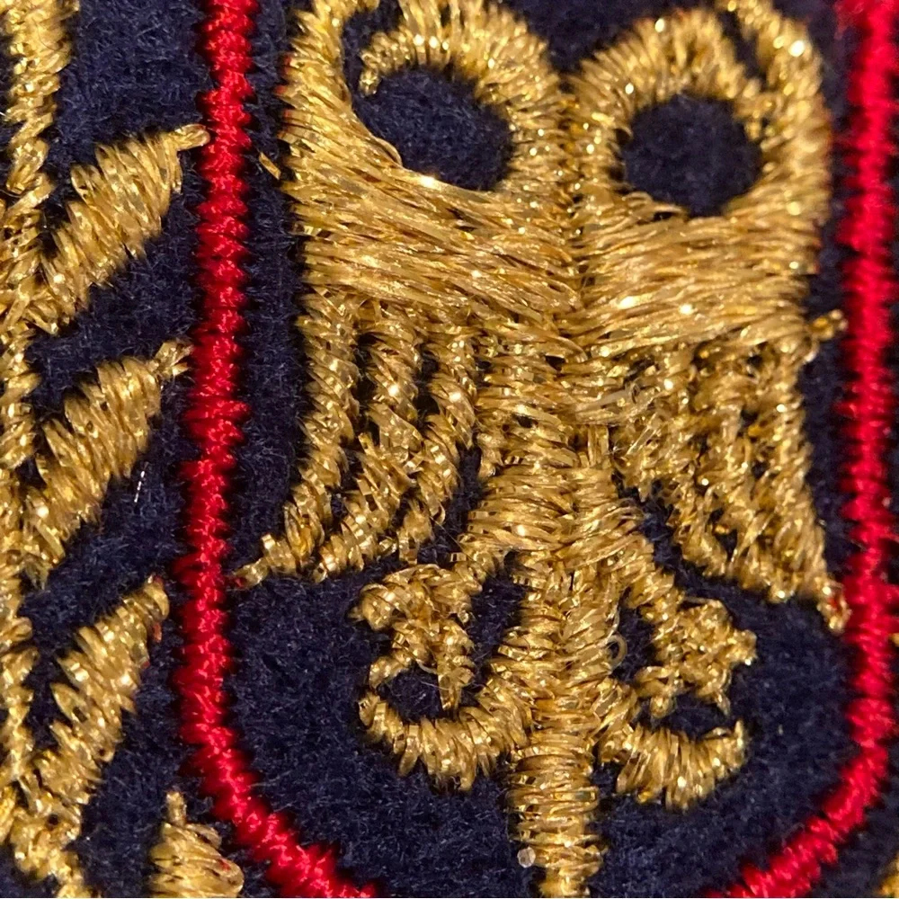 Vintage Military Patches/Emblems sew on. Set of 4: ‘sew on’ Patches. Navy.